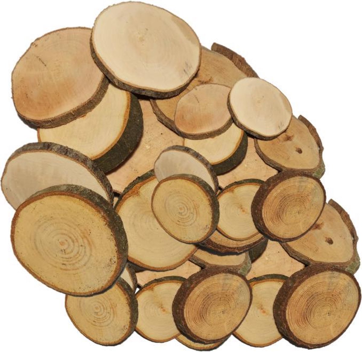 Houten schijven +-6cm Ø|250 stuks €115,-|500 stuks €221| 100% lokaal en regionaal natuurhout. Hobby en decoratie hout. Gratis levering, Boomschijven. Lucht gedroogd zonder toevoegingen of chemicaliën. Geen import hout!